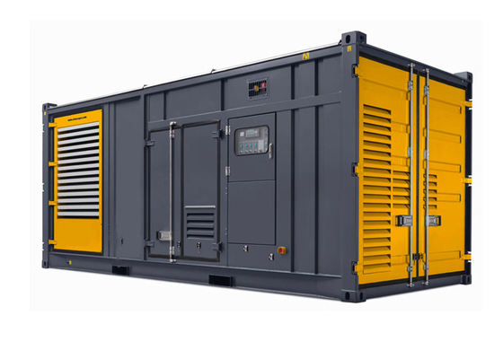 品質  12 Cylinder Water Cooled 1200kw 1500kva Container Diesel Generator Set 工場