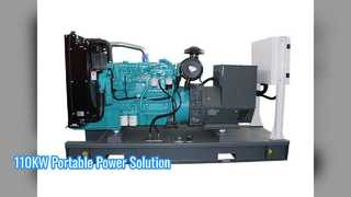 110KWポータブル発電機水冷電源ソリューション