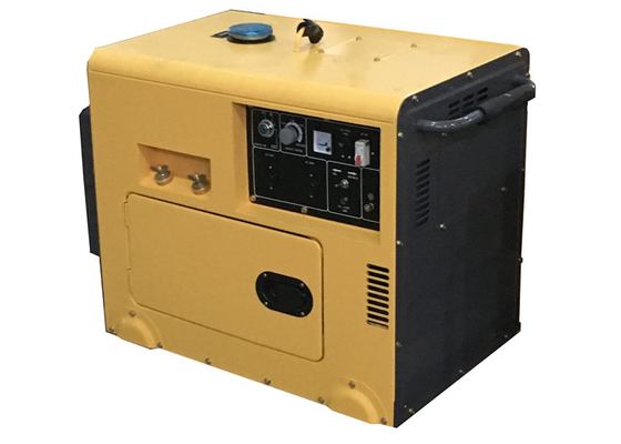 230A小さい携帯用発電機の溶接工の電気開始の黄色の移動可能な防音