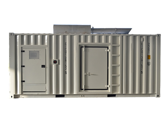 12本のシリンダー水冷の容器の低雑音ディーゼル発電機セット1200kw 1500kva