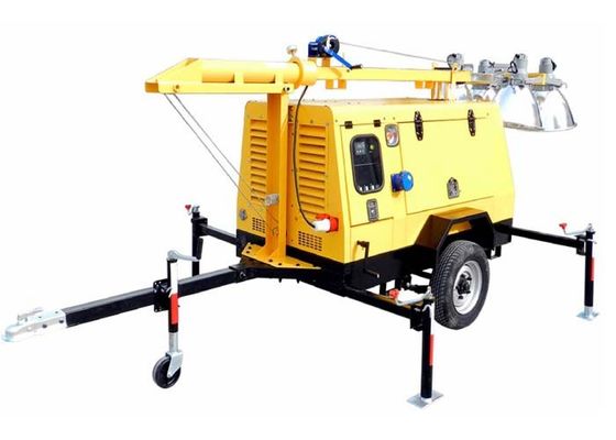 ディーゼル手動移動式軽いタワーの金属のハロゲン化物は冷却される空気とつきます